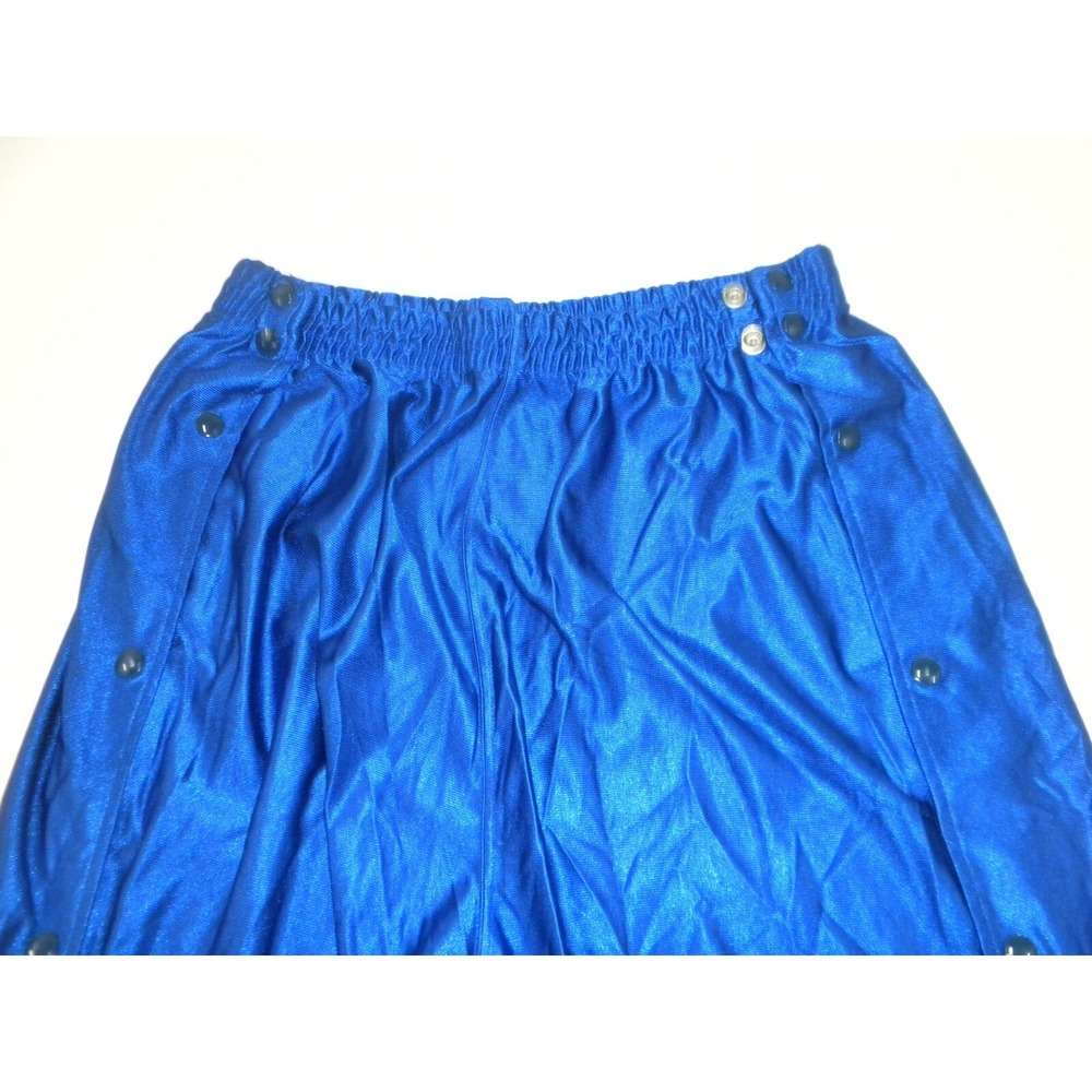 Delong Pants Mens 20 Blue Basketball Break Away Snap Warm‎ Up Track Vintage USA - Picture 4 of 13